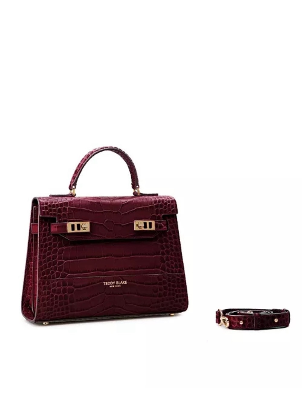 TEDDY BLAKE KIM CROCO 11 BORDEAUX - Picture 8 of 12
